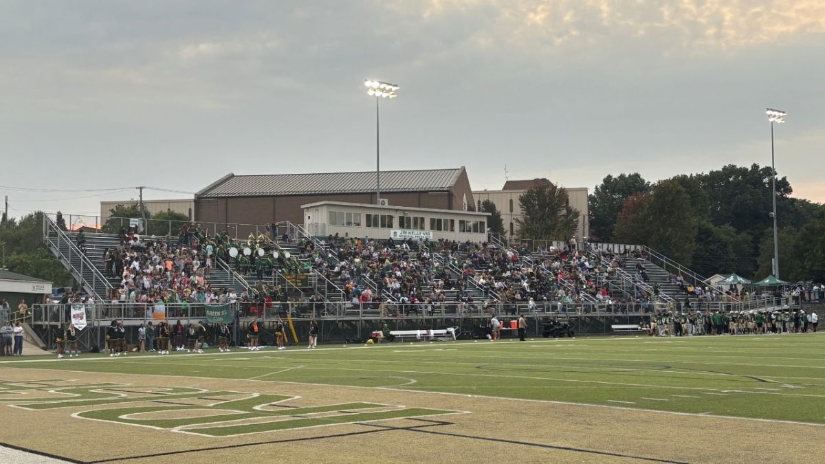The Green Street Stadium home bleachers.